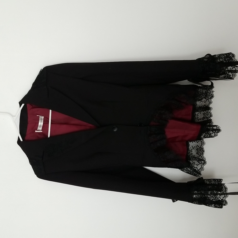 FABULOUS! BLACK CORSETED JACKET